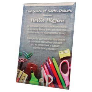 5" x 7" Glass Panel with Standing Pin