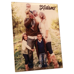 6" x 8" Glass Panel with Standing Pin