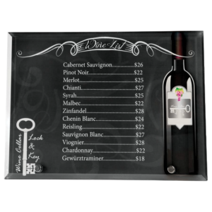 10" x 7" Glass Panel with 2 Standing Pins