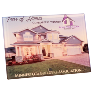 7" x 5" Glass Panel with Standing Pin