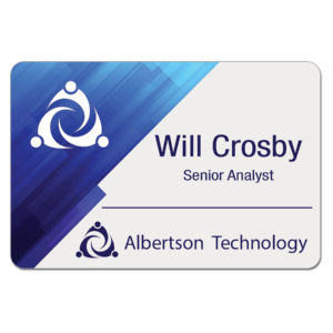 3" x 2" Plastic Name Badge