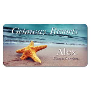 3" x 1.5" Plastic Name Badge