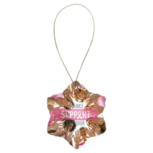 Ceramic Snowflake Ornament 3" (2-Sided)