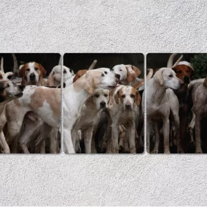 25" x 10" Metal Triptych