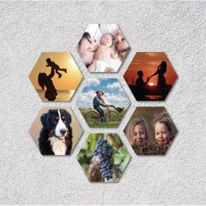 25" x 26" Hexagon Wall Tile Honeycomb (Peel & Stick)