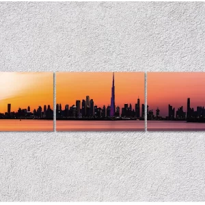 56" x 12" Metal Triptych