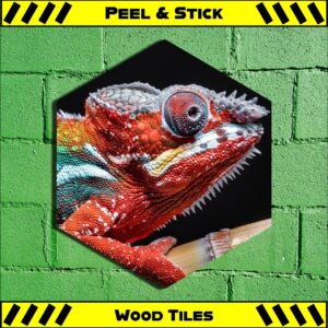 Chameleon - Peel & Stick Hexagon Wood Tile