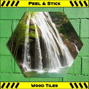 Waterfall - Peel & Stick Hexagon Wood Tile